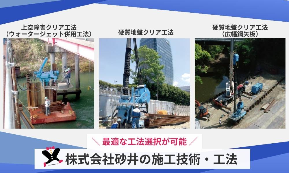 株式会社砂井の施工技術・工法